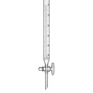 BURETTE WITH GLASS STOPCOCK,  CHINA